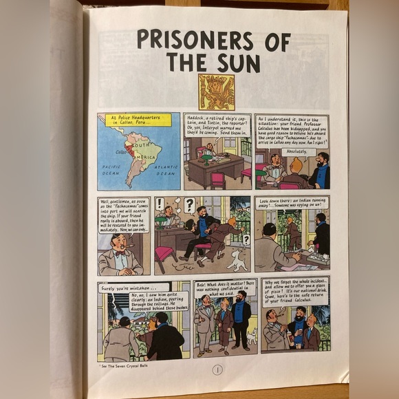 The Adventures of Tintin  - Prisoners of the Sun - Graphic Comic Book, Herge - Picture 13 of 17
